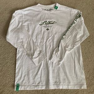 White LRG long sleeve Tshirt w/logos